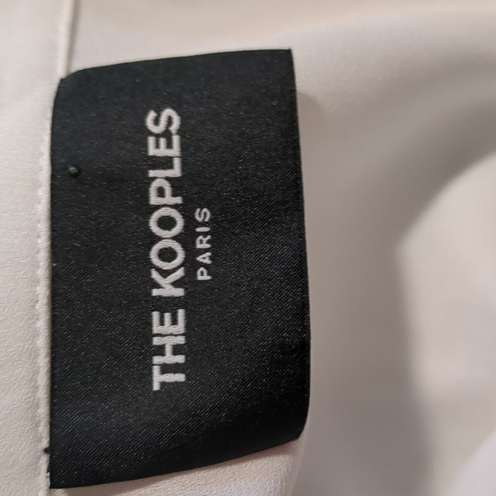 The Kooples White Ruffle Blouse - Picture 7 of 8